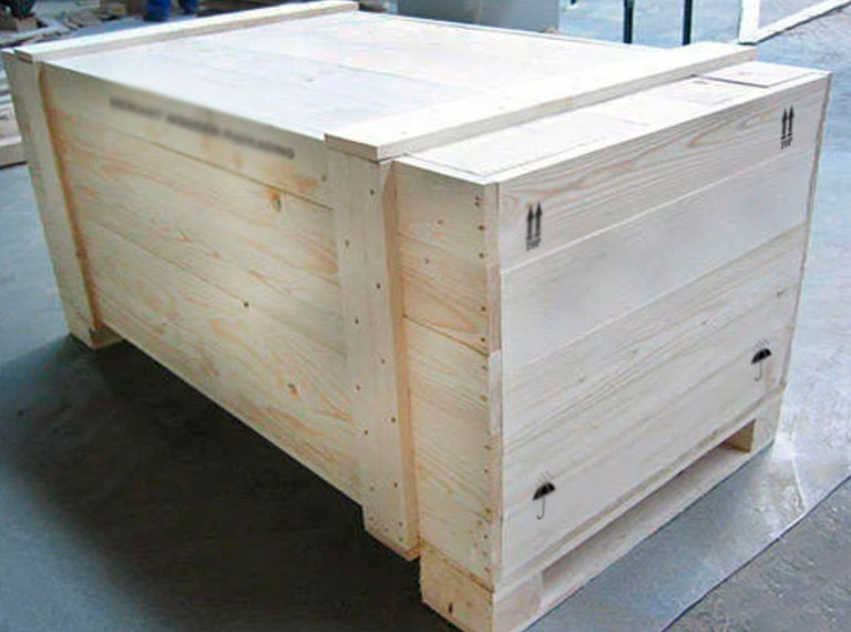 Caja de madera para embalaje industrial