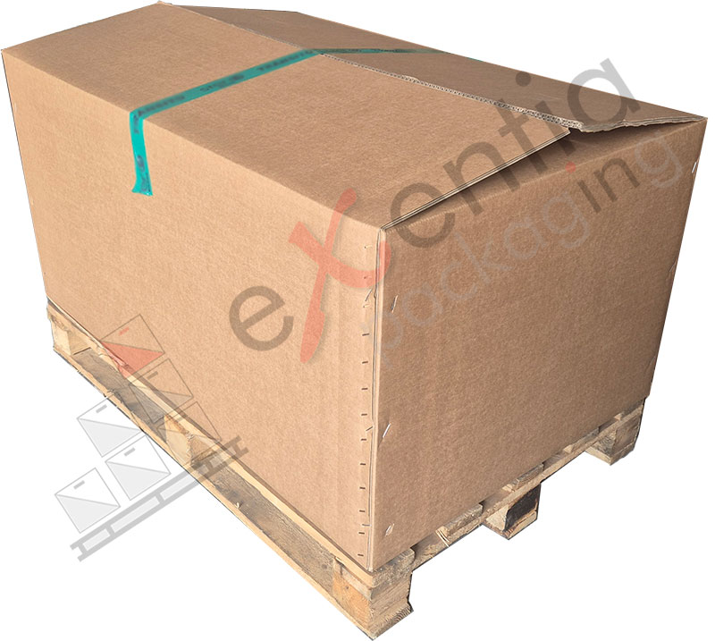 Caja palet box sobre palet europeo
